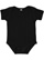 Infant Baby Rib Bodysuit Black 1 Open