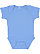 Infant Baby Rib Bodysuit Carolina Blue 1