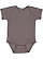Infant Baby Rib Bodysuit Charcoal 1