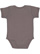 Infant Baby Rib Bodysuit Charcoal 1 Back