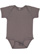 Infant Baby Rib Bodysuit Charcoal 1 Open