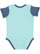 Infant Baby Rib Bodysuit Chill/Indigo 1 Back