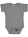 Infant Baby Rib Bodysuit Granite Heather 1 Open