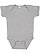 Infant Baby Rib Bodysuit Heather 1