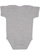 Infant Baby Rib Bodysuit Heather 1 Back