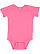 Infant Baby Rib Bodysuit Hot Pink 1