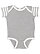 Infant Baby Rib Bodysuit Heather/Wht/Heather-Wht Stripe 1