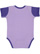 Infant Baby Rib Bodysuit Lavender/Purple 1 Back