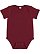 Infant Baby Rib Bodysuit Maroon 1