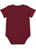 Infant Baby Rib Bodysuit Maroon 1 Back