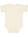 Infant Baby Rib Bodysuit Natural 1 Back
