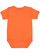 Infant Baby Rib Bodysuit Orange 1 Back