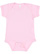 Infant Baby Rib Bodysuit Pink 1 Open