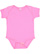 Infant Baby Rib Bodysuit Raspberry 1 Open