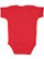 Infant Baby Rib Bodysuit Red 1 Back