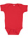 Infant Baby Rib Bodysuit Red 1 Open