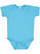 Infant Baby Rib Bodysuit Turquoise 1 Open