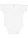 Infant Baby Rib Bodysuit White 1