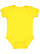 Infant Baby Rib Bodysuit Yellow 1
