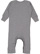 Infant Baby Rib One Piece Granite Heather 1 Back