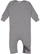 Infant Baby Rib One Piece Granite Heather 1 Open