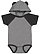 Infant Hooded Bodysuit w/ Ears Granite Heather/Vintage Smoke 1