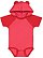 Infant Hooded Bodysuit w/ Ears Vintage Red/Red 1