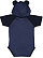 Infant Hooded Bodysuit w/ Ears VN True Navy/Navy 1 BACK