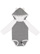 Infant Lng Slv Bodysuit W Ears Granite Heather/White 1 Open