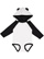 Infant Lng Slv Bodysuit W Ears White/Black 1
