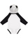 Infant Lng Slv Bodysuit W Ears White/Black 1 Back