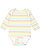 Infant Long Slv Jrsy Bodysuit Rainbow Stripe 1 Open