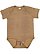 Infant Fine Jersey Bodysuit Brown Reptile 1 Open