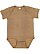 Infant Fine Jersey Bodysuit Brown Reptile 1