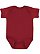 Infant Fine Jersey Bodysuit Cardinal Blackout 1
