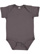 Infant Fine Jersey Bodysuit Charcoal 1 Open