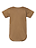 Infant Fine Jersey Bodysuit Coyote Brown Ghosted Back View