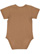 Infant Fine Jersey Bodysuit Coyote Brown 1 Back