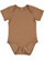 Infant Fine Jersey Bodysuit Coyote Brown 1 Open
