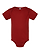 Infant Fine Jersey Bodysuit Garnet Ghosted Front View
