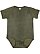 Infant Fine Jersey Bodysuit Green Reptile 1 Open