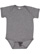 Infant Fine Jersey Bodysuit Granite Heather 1 Open