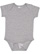 Infant Fine Jersey Bodysuit Heather 1 Open
