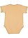 Infant Fine Jersey Bodysuit Latte 1 Back