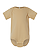 Infant Fine Jersey Bodysuit Latte Ghosted Front View