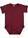 Infant Fine Jersey Bodysuit Maroon 1 Open