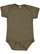 Infant Fine Jersey Bodysuit Military Green 1 Open