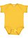 Infant Fine Jersey Bodysuit Mustard 1 Open