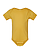 Infant Fine Jersey Bodysuit Mustard Ghosted Front View