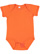 Infant Fine Jersey Bodysuit Orange 1 Open